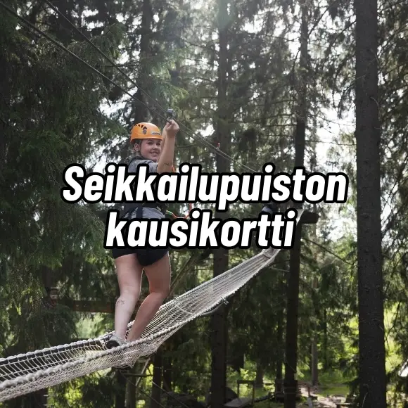 Seikkailupuisto kausikortti 119€ tarjous Laajis Laajavuoressa Jyväskylässä