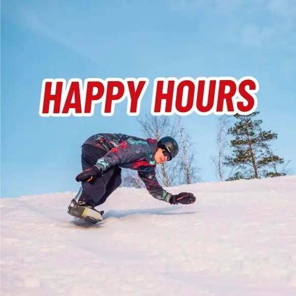 Happy Hours laskettelutarjous perjantaisin Laajis Laajavuoressa Jyväskylässä